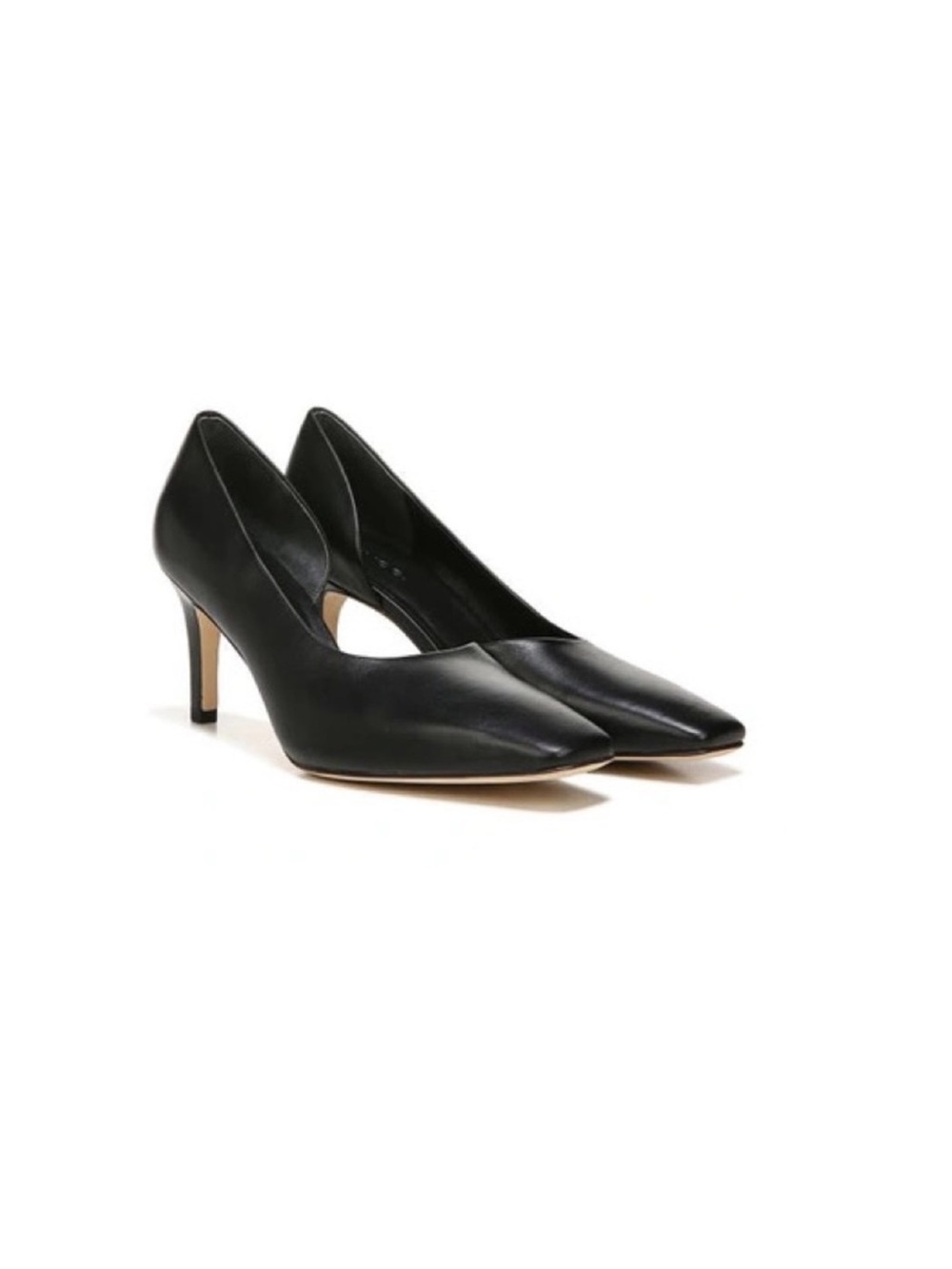 Vince Tiana Classic Black Square-Toe Women’s Pumps - Size 9 / Size 39